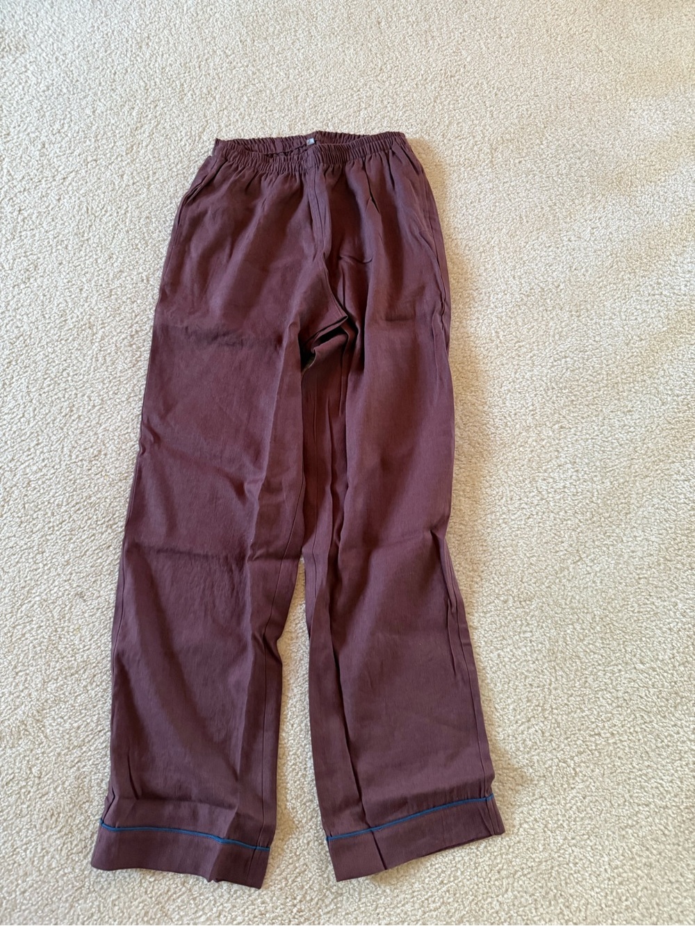 Piglet in bed PJ pants xs brown